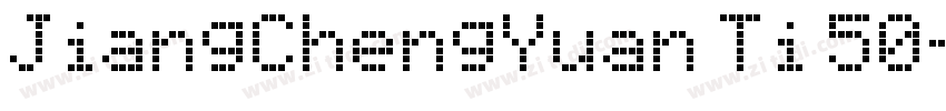 JiangChengYuan Ti 50字体转换